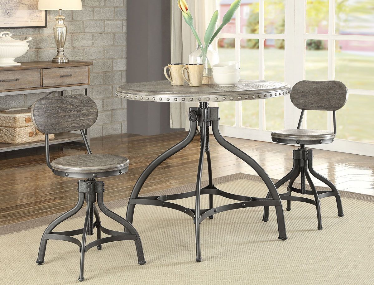 Decker Adjustable Height Table With Chairs