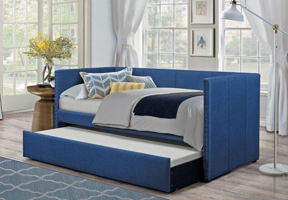 Deco Blue Linen Daybed Set