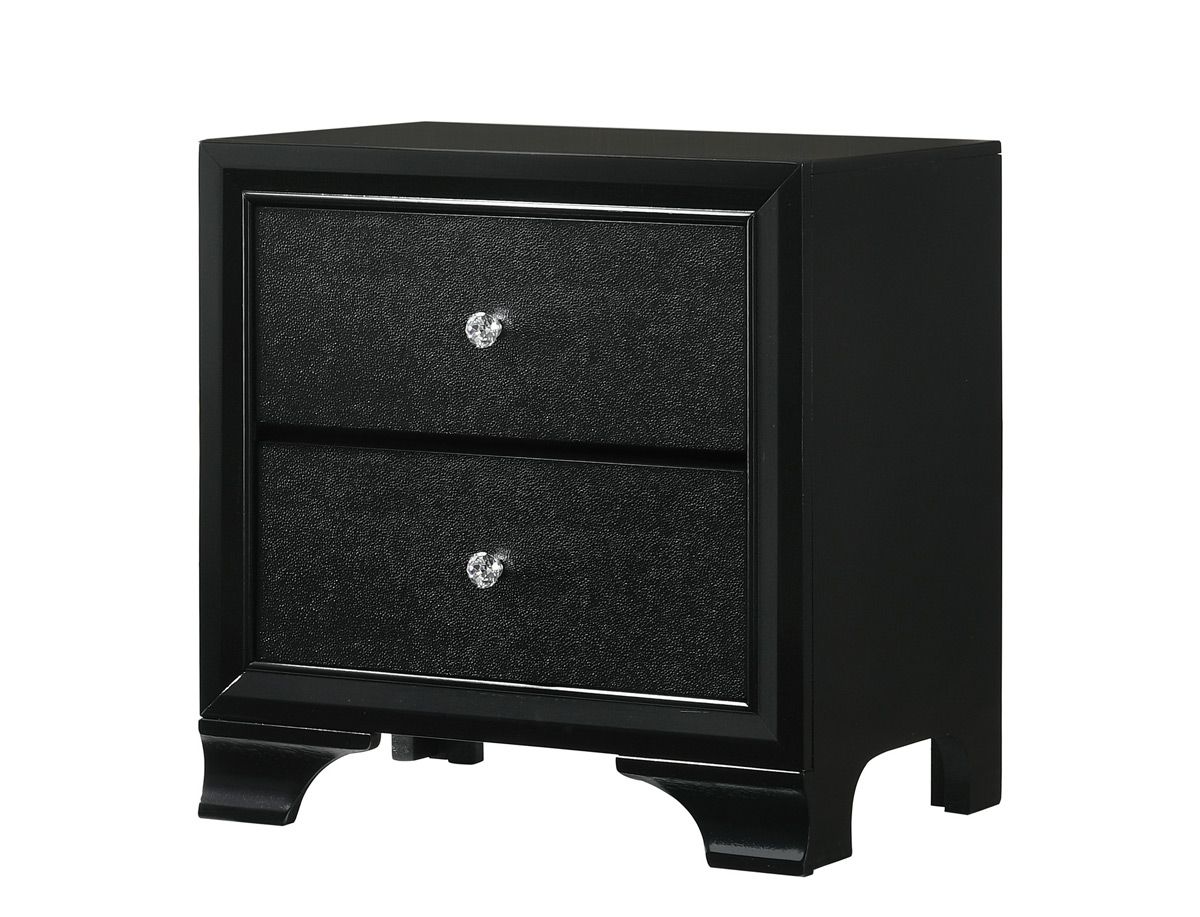 Defalco Black Finish Night Stand