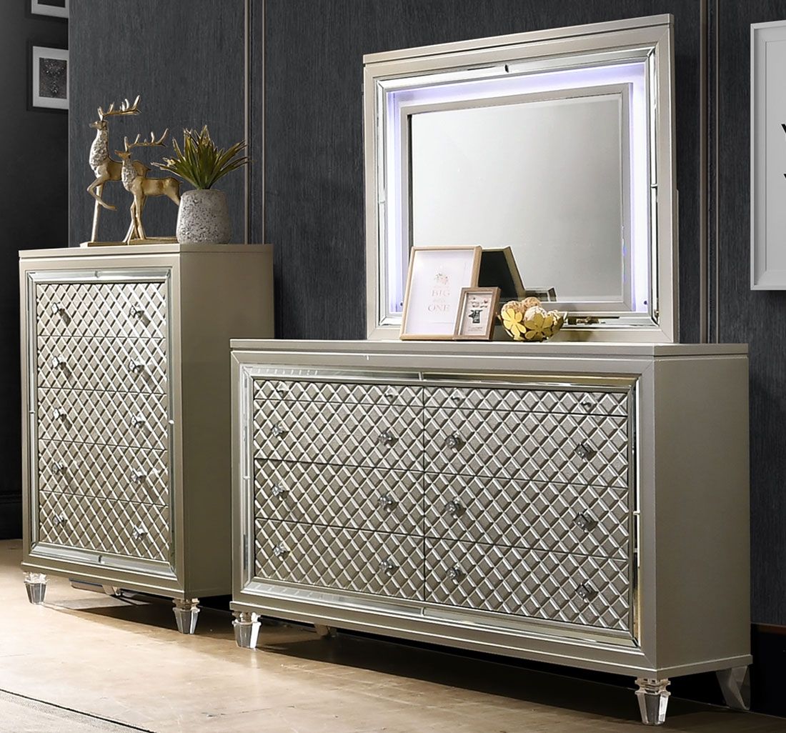 Dehon Bedroom Dresser Champagne Finish