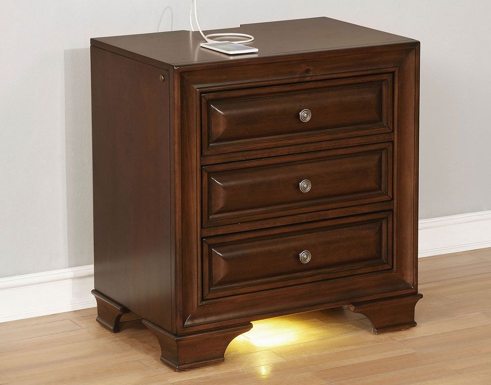 Delano Night Stand With Light