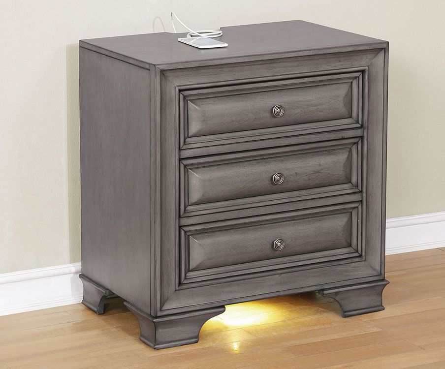 Delano Night Stand With Lights