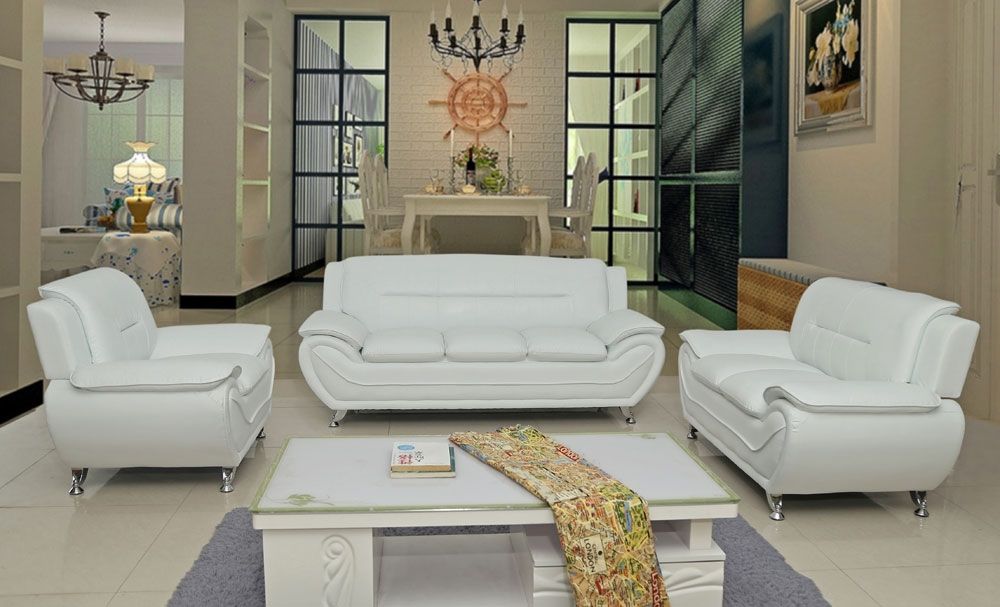 Deliah Modern Leather Living Room Collection