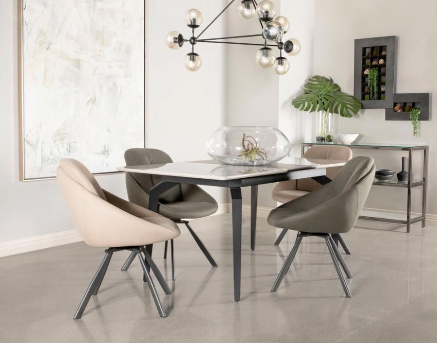 Delizia Marble Top Dining Table Set