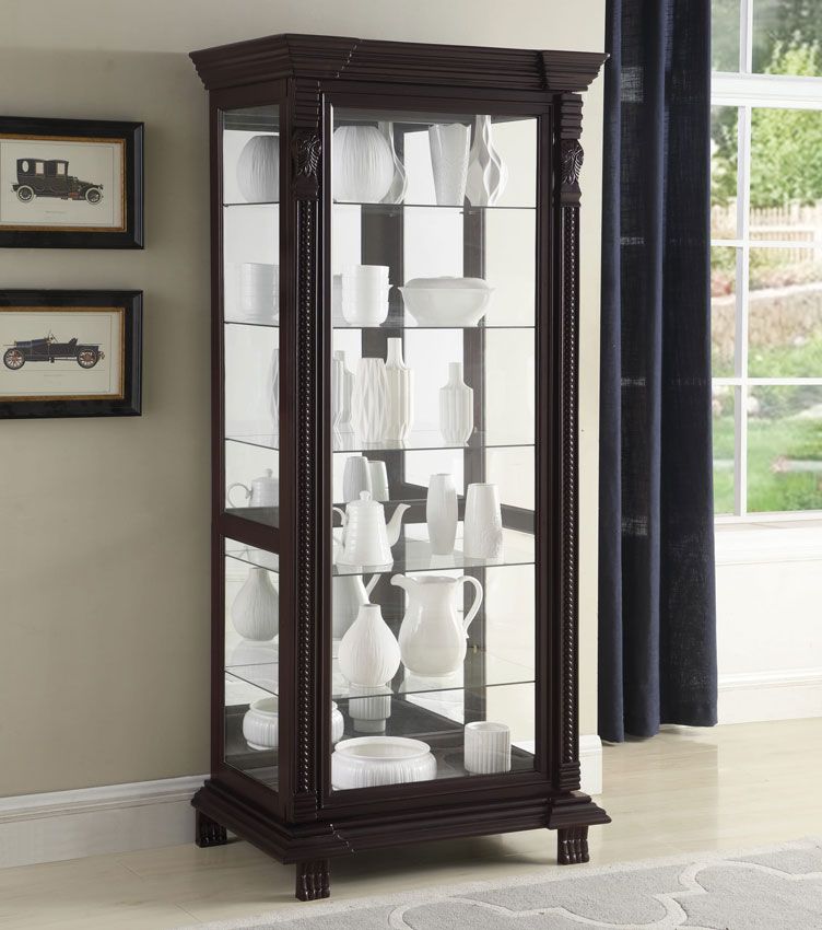 Delso Traditional Style Curio Cabinet