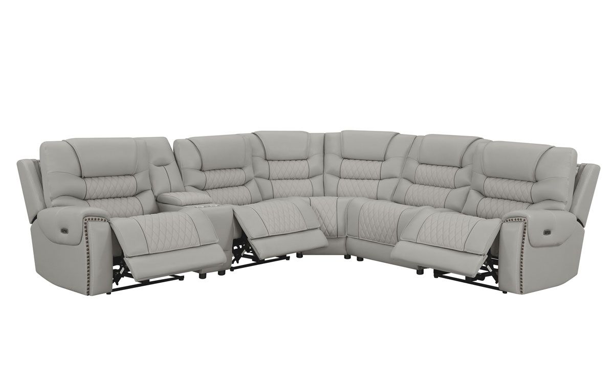 Delta Power Recliner Modular Sectional Open