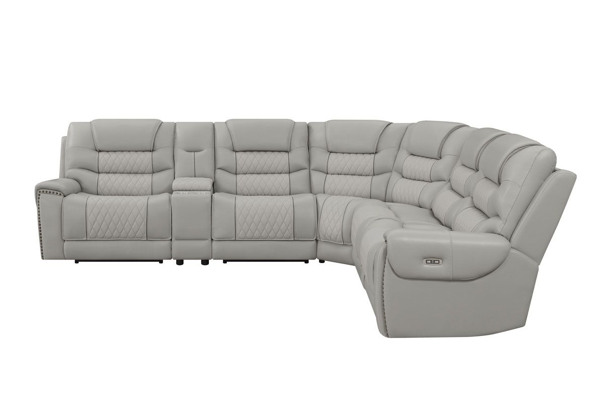 Delta Power Recliner Modular Sectional Closed