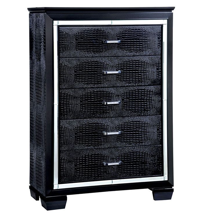 Deluxe Black Chest of Drawers