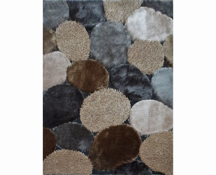 Modern Shag Area Rug Design 25 Grey Beige