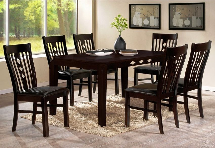 Diamante Espresso Dining Table