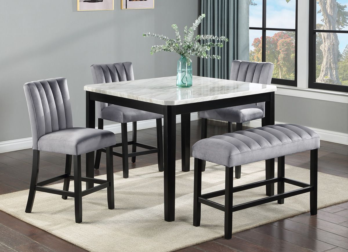 Diego Counter Height Table Set With Bench