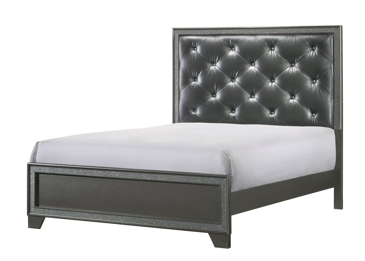 Dijon Grey Finish Modern Bed