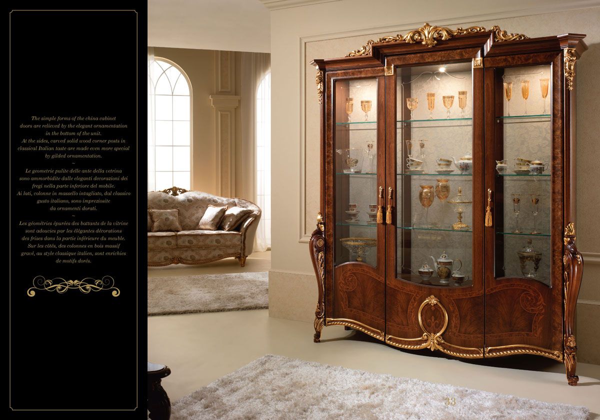 Donatello Classic Italian China Cabinet