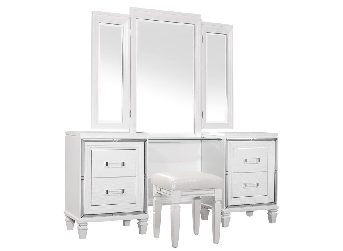 Dover White Vanity Set