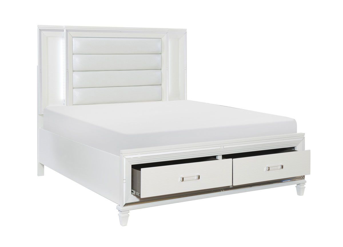 Dover White Storage Bed