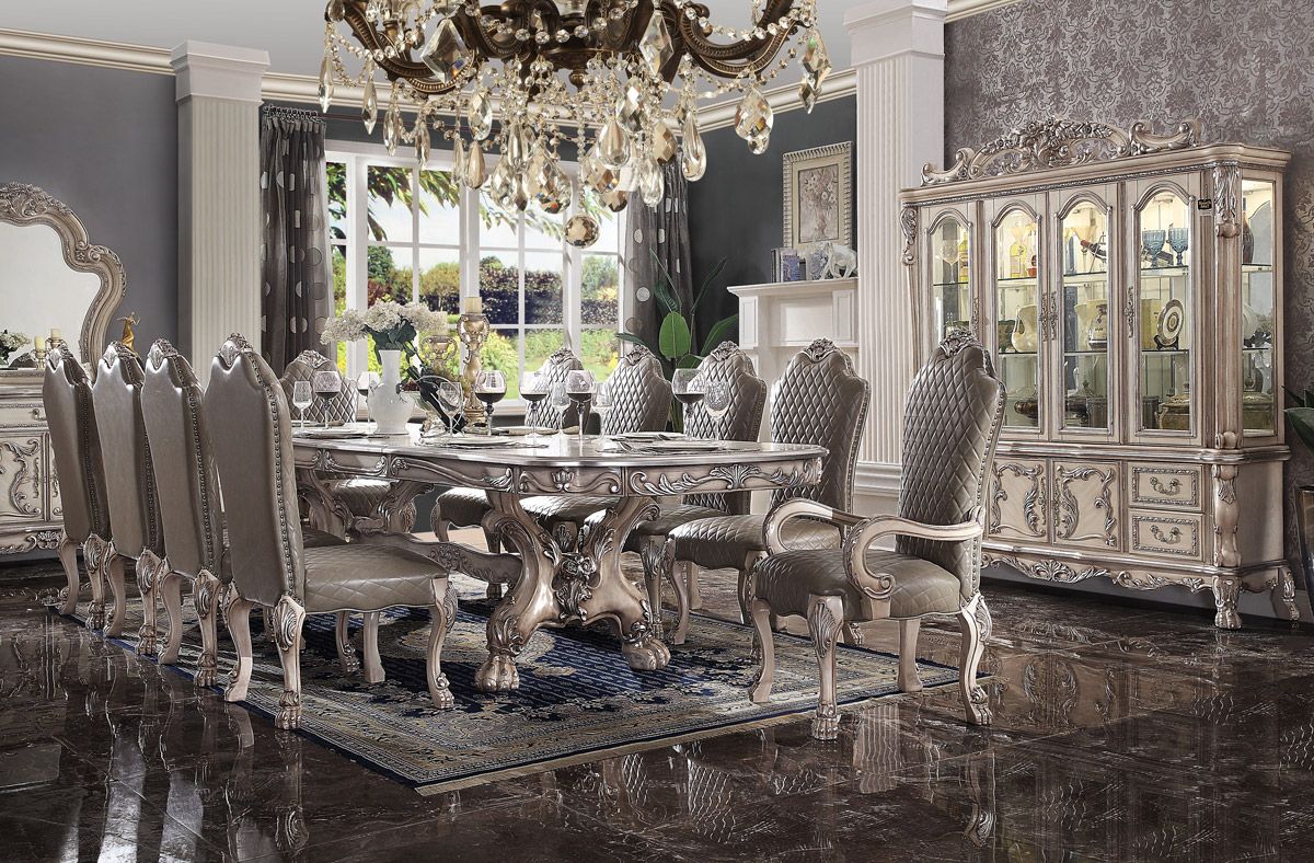 Dresden Bone White Dining Table Set