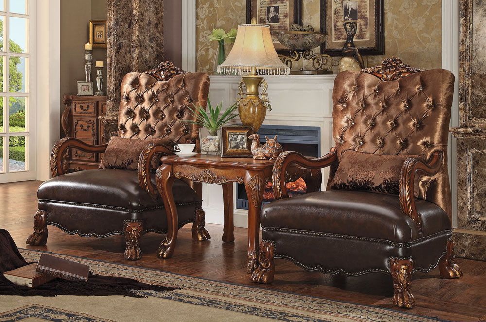 Dresden Traditional Style Arm Chairs
