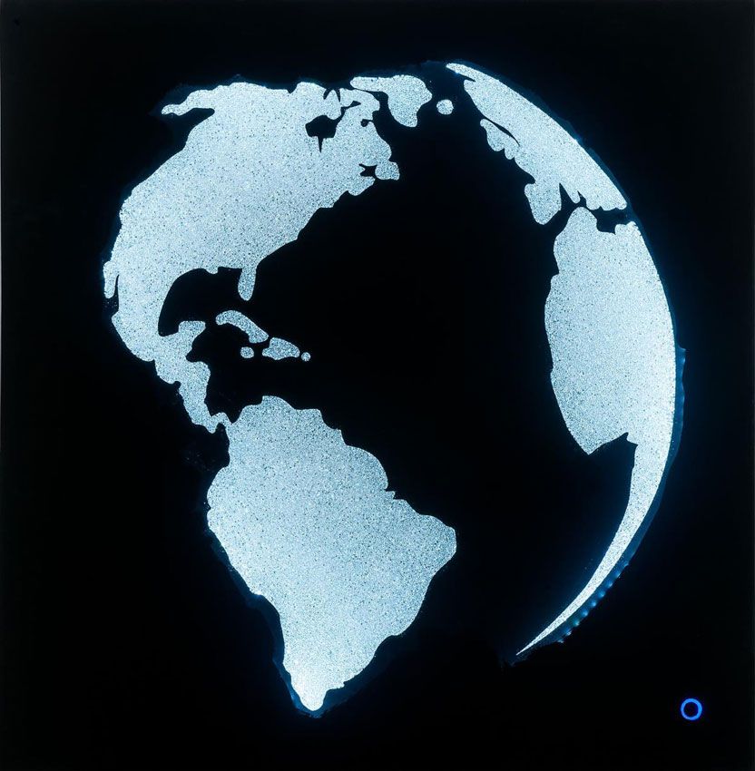Earth Glowing LED Wall Decor