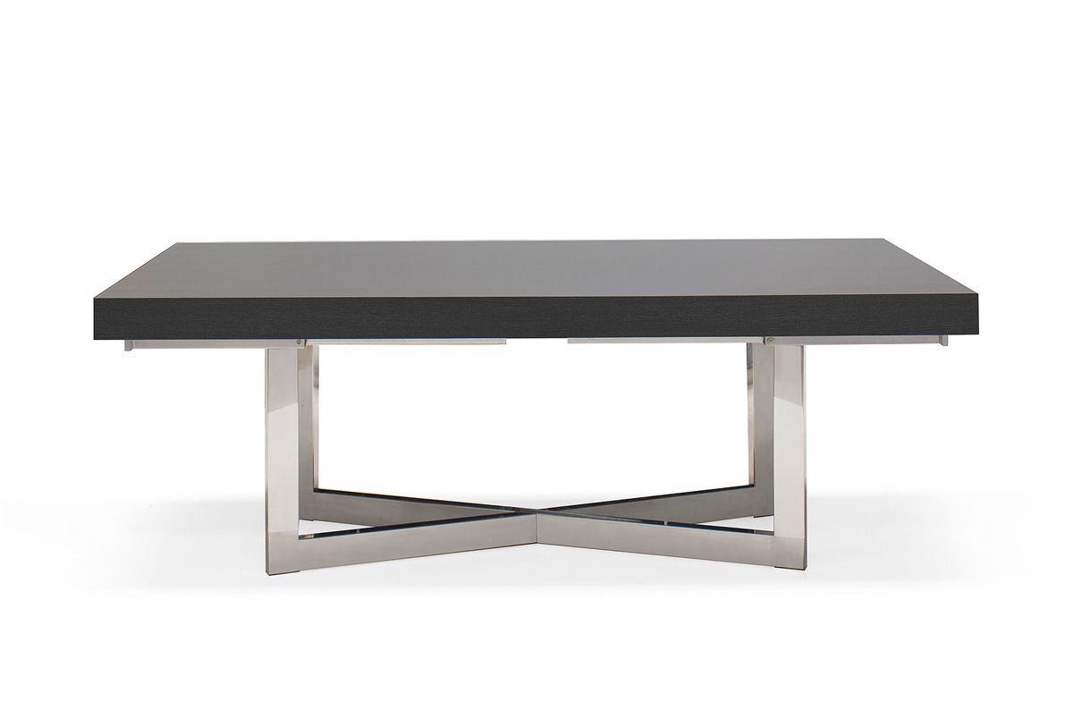 Edina Dining Table With Silver Base