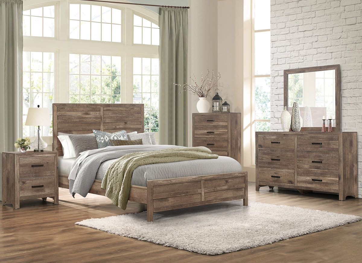 Edmonstone Rustic Finish Bedroom