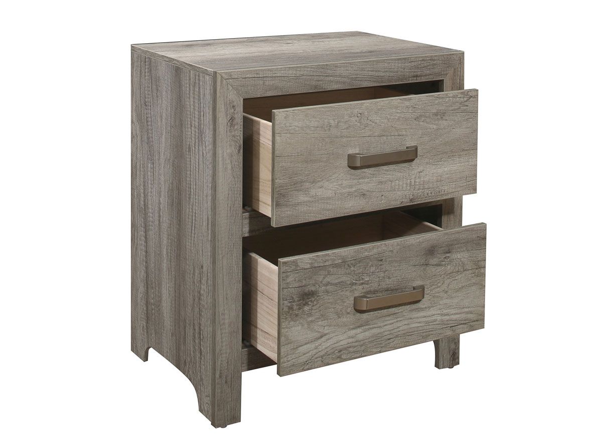 Edmonstone Rustic Grey Night Stand