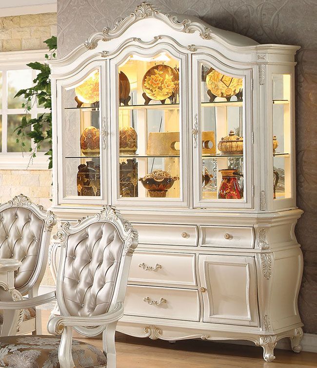 Edrice Classic China Cabinet,Edrice Classic Dining Table Collection,Edrice Dining Table With Chairs