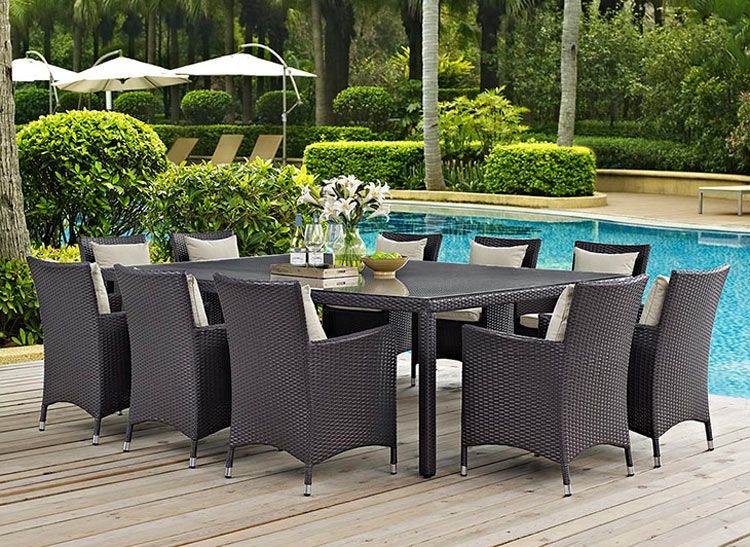 Vesta Table Set With Beige Cushions