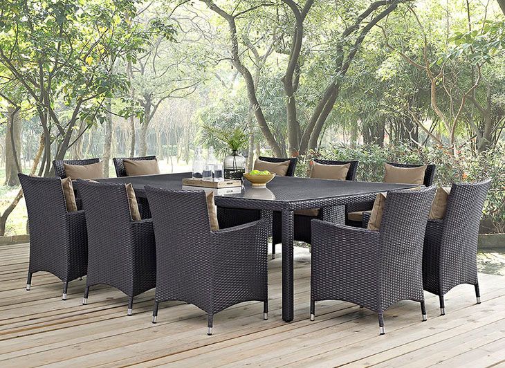 Vesta Table Set With Mocha Cushions