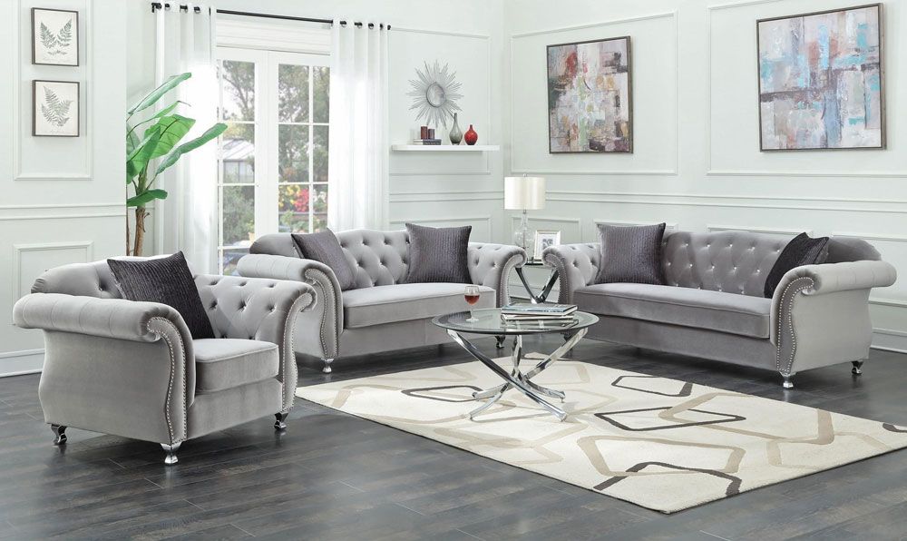 Elva Chesterfield Living Room Furniture
