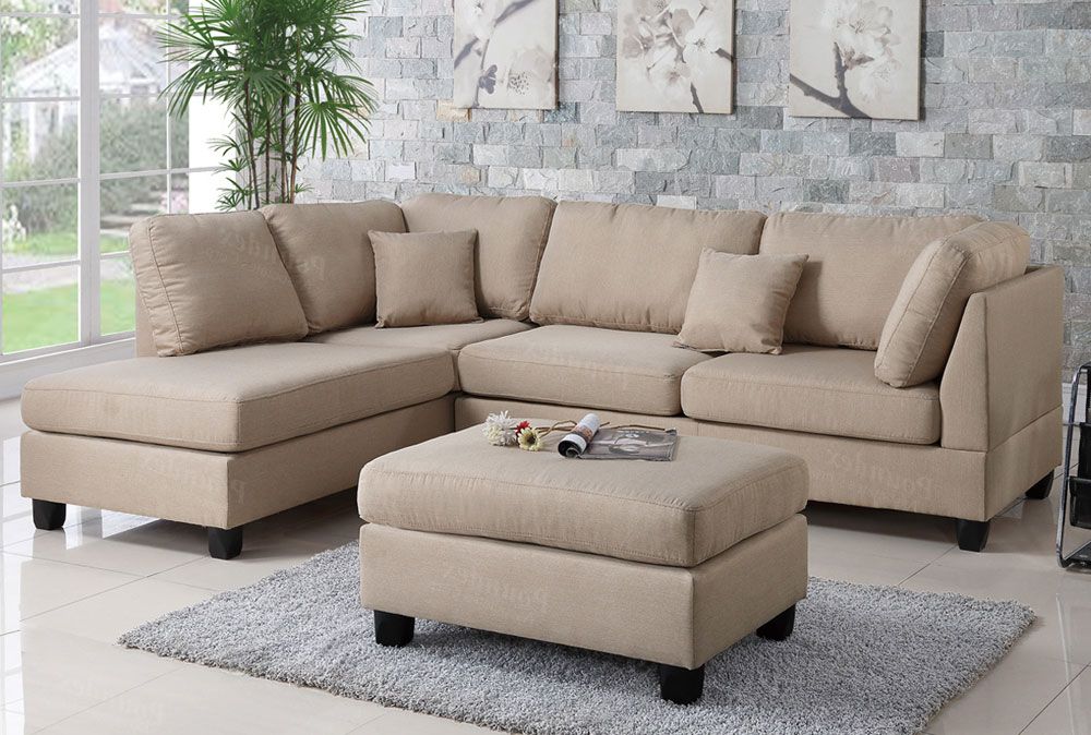 Emilia Beige Sectional Opposite Side