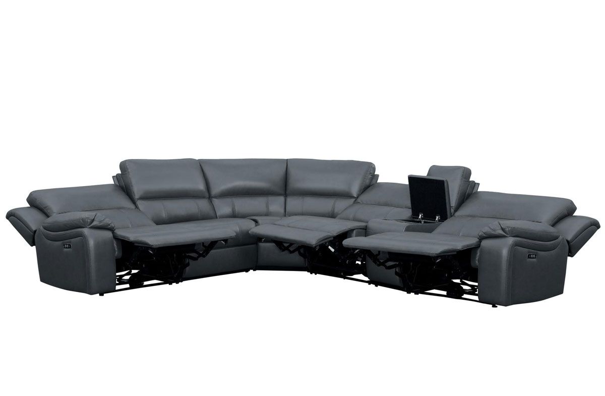 Emilio Power Recliners,Emilio Power Recliner Sectional,Emilio Power Recliner Modular Sectional,Emilio 6-Piece Sectional