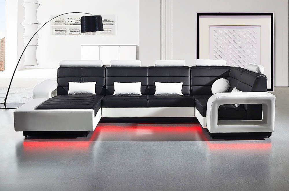 Emmett Leather Modern Sectional Set