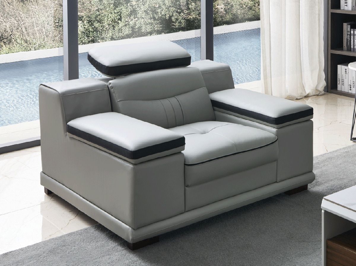 Encore Top Grain Leather Arm Chair