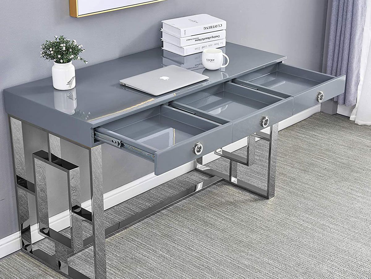 Enigma Grey Office Desk Drawers