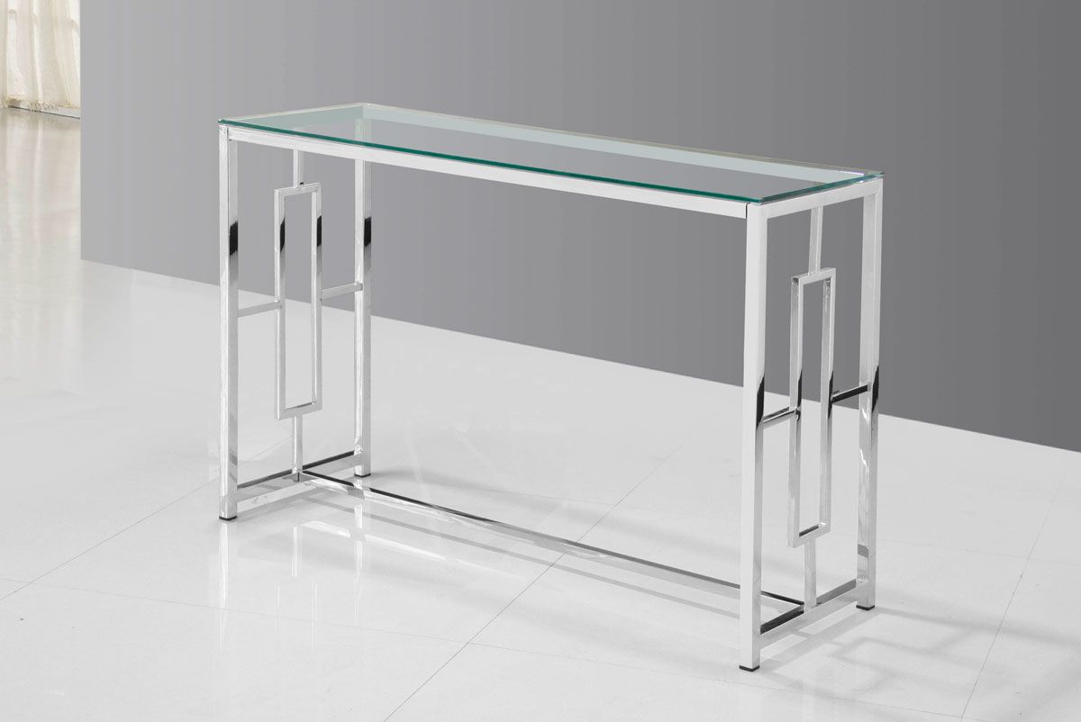 Enigma Glass Top Sofa Table