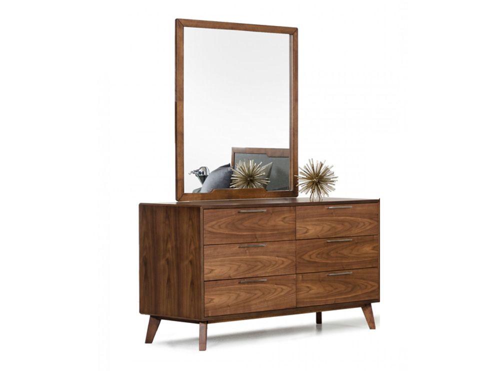 Erminio Rustic Walnut Finish Dresser