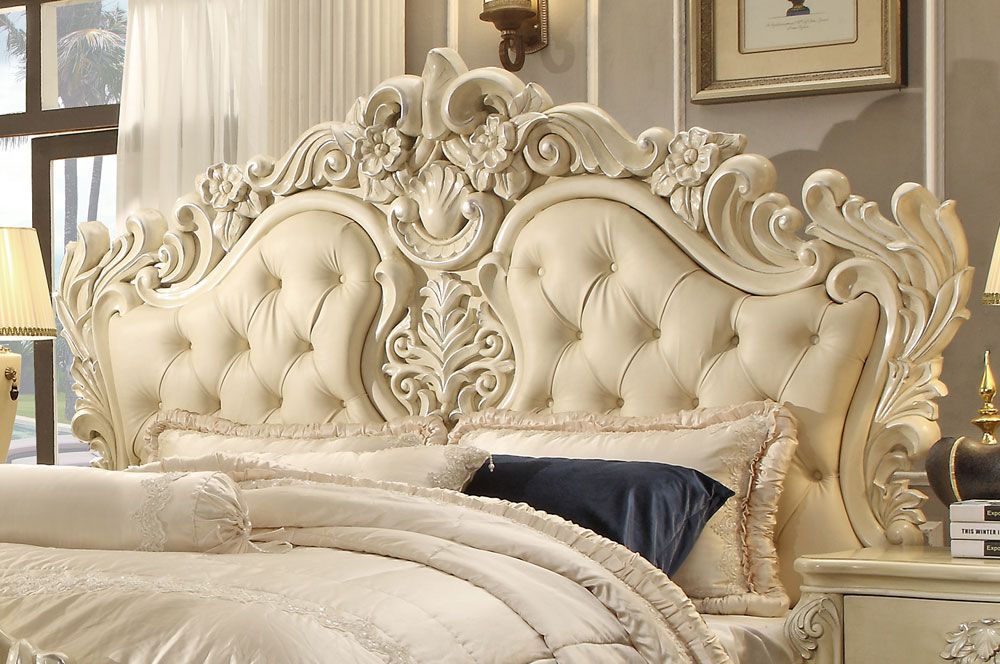 Eskada Button Tufted Leather Headboard