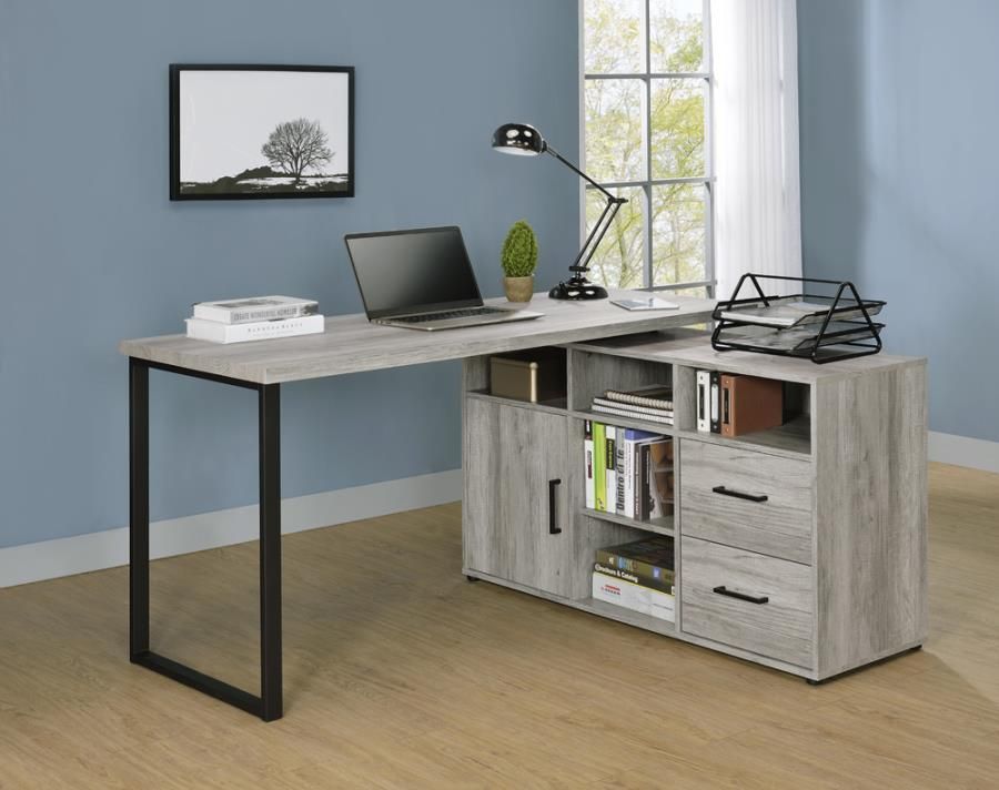Esser L Shape Desk Rustic Grey