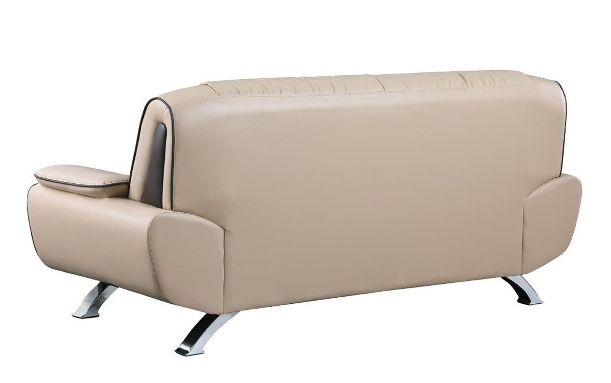 Eva Beige Modern Sofa Back Safe