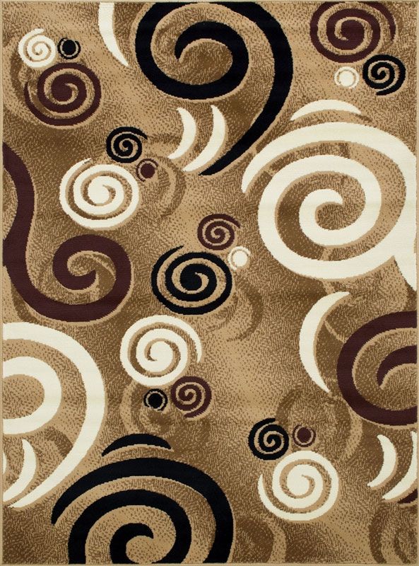 Elianore Area Rug Abstract Shapes