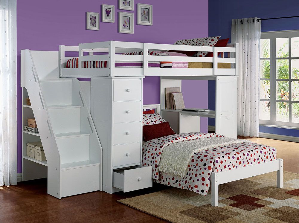 Faline Loft Bed With Workstation