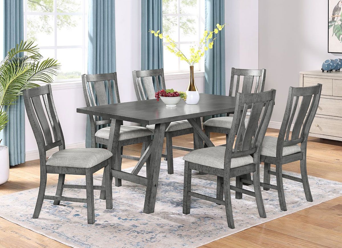 Farrow dining  table with six chairs