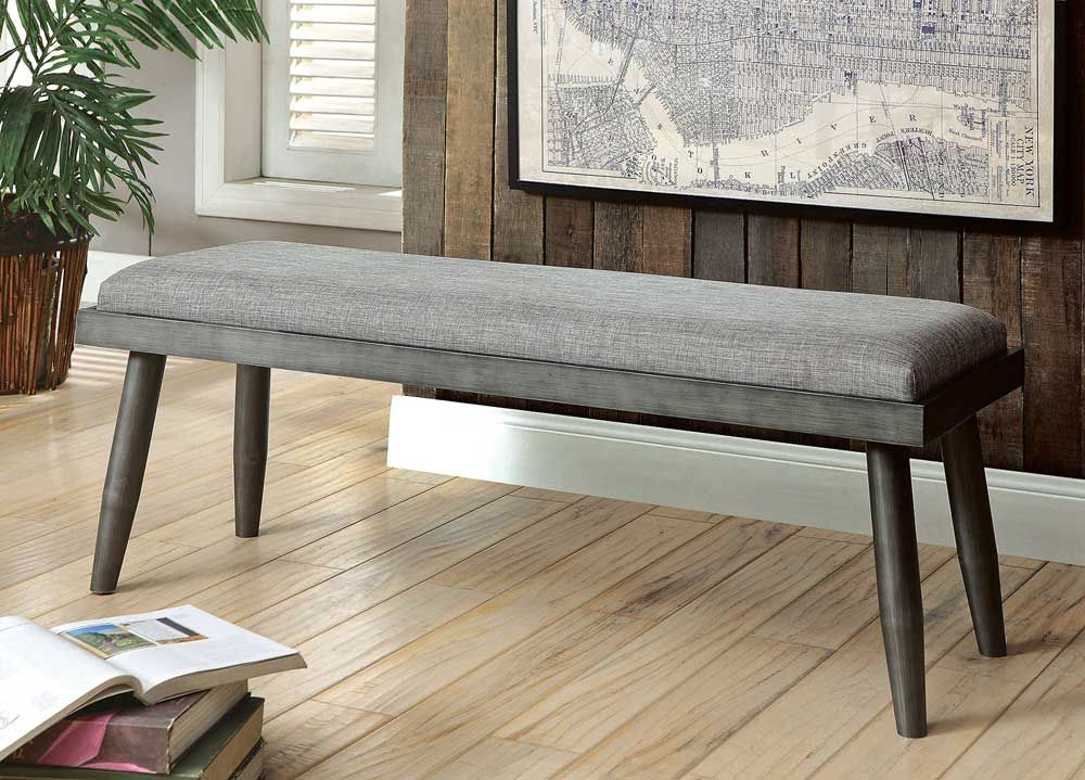 Fernald Linen Padded Dining Bench