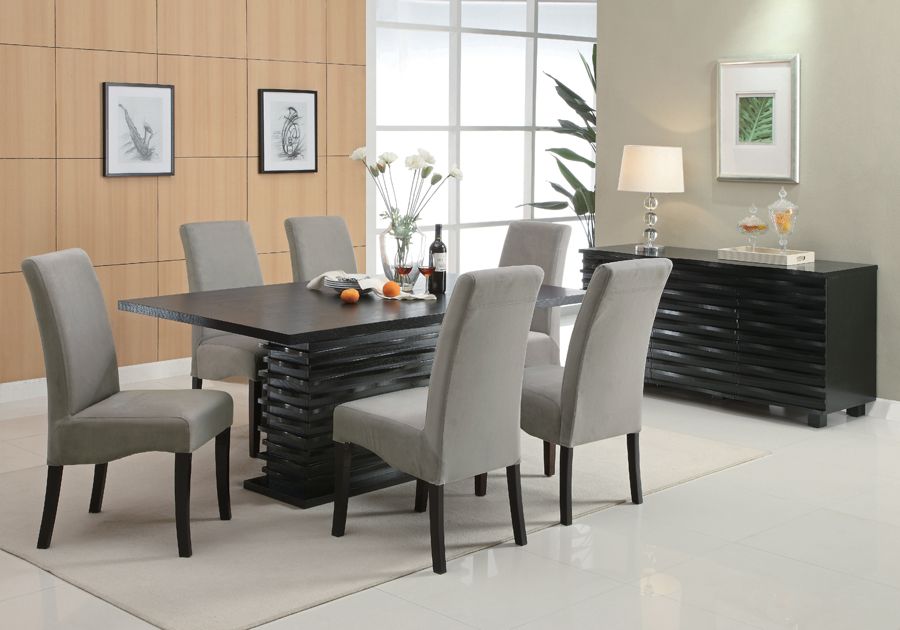 Table With Gray Chairs