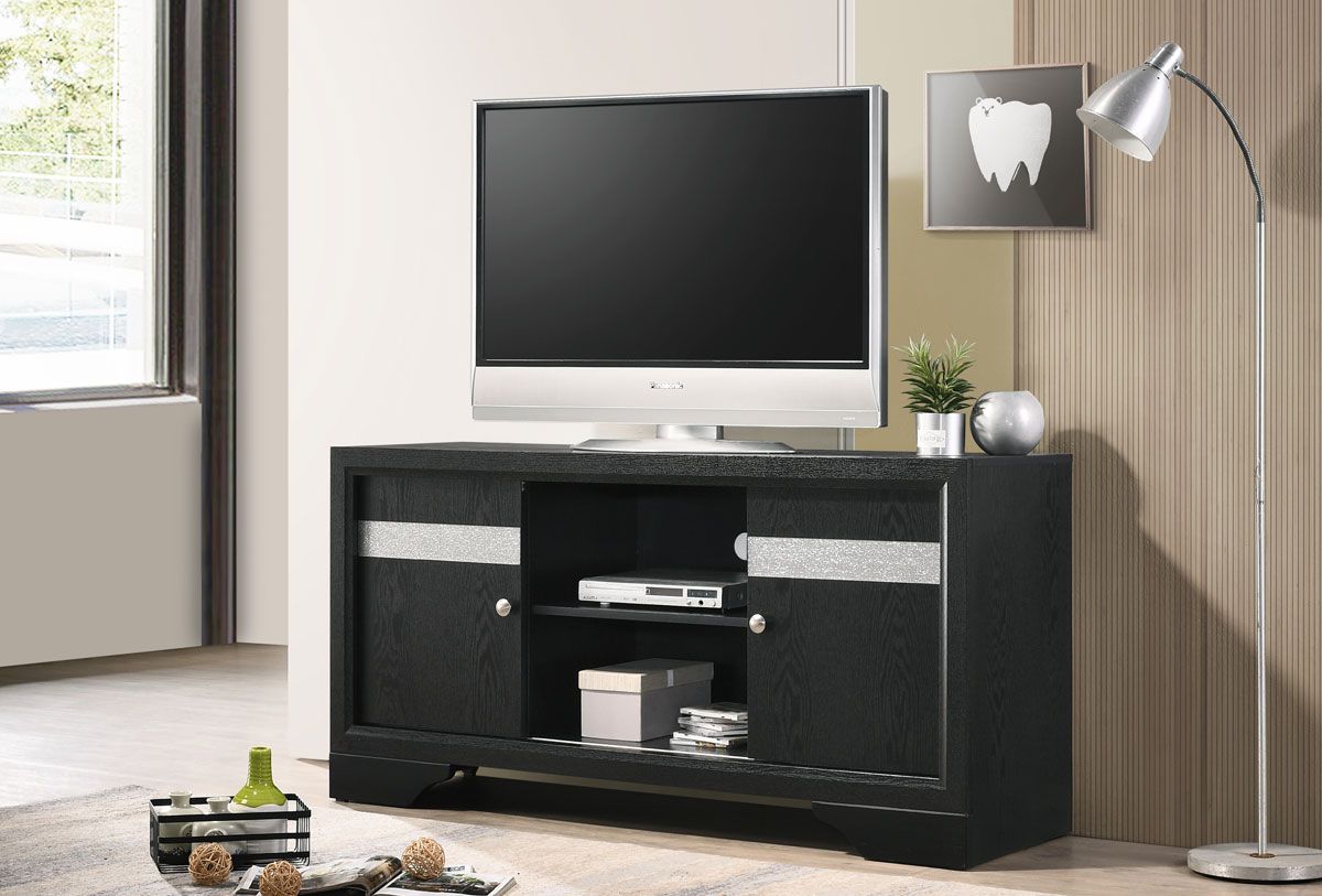 Filipo Black Finish Media Chest