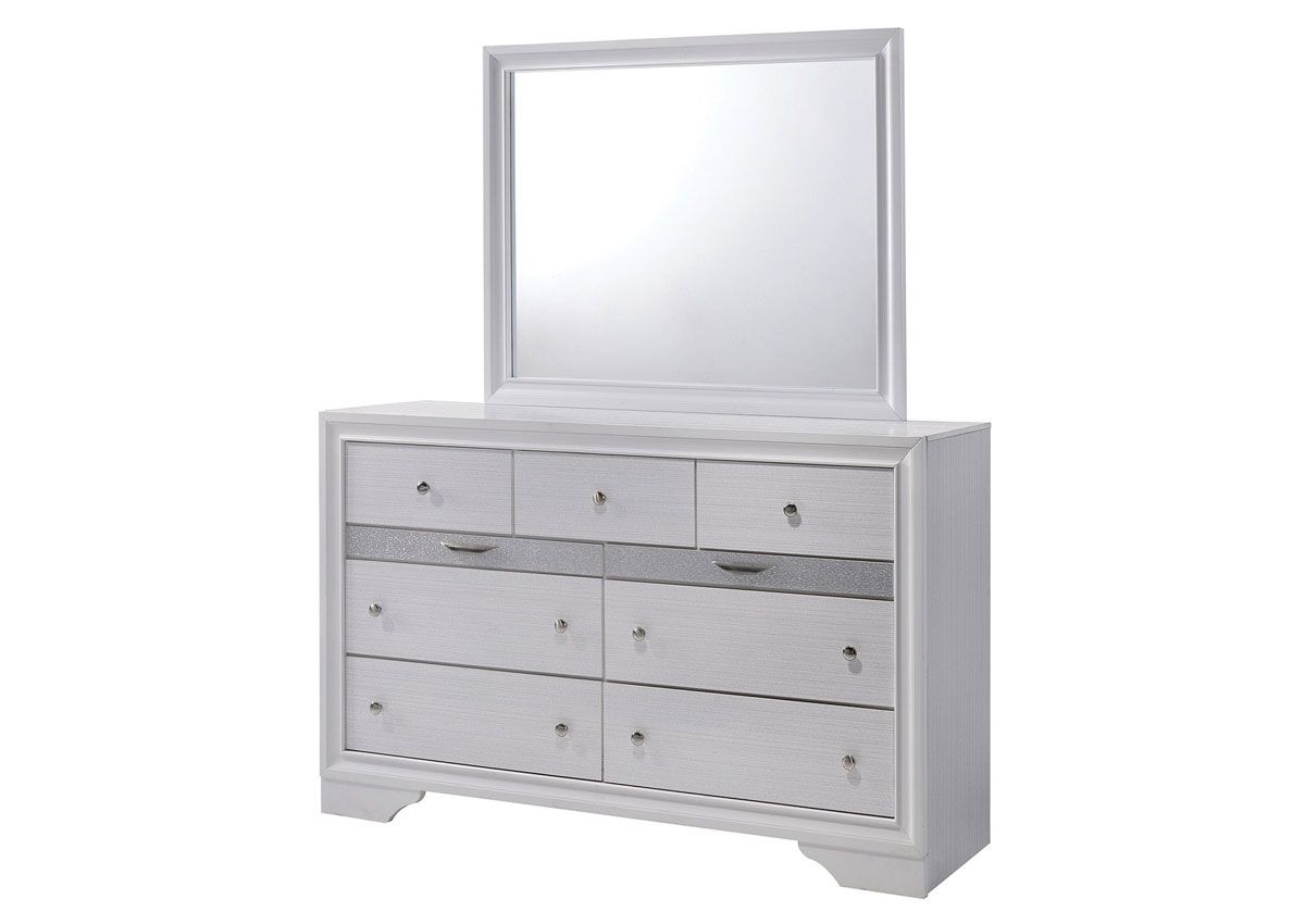 Filipo White Finish Dresser