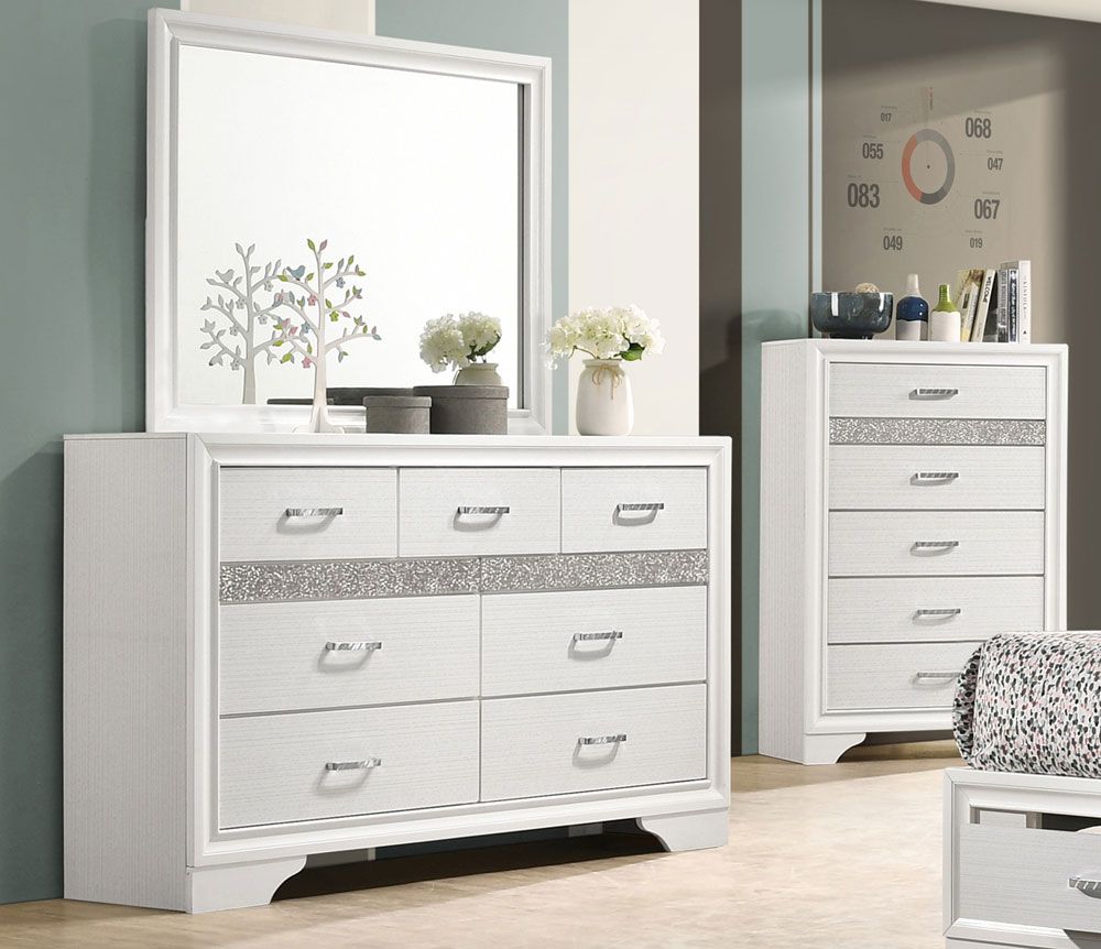 Filipo White Finish Dresser