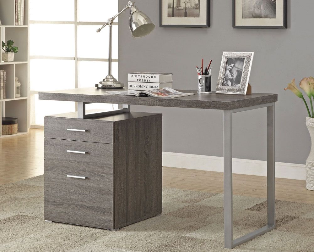 Finley Contemporary Gray Office Desk
