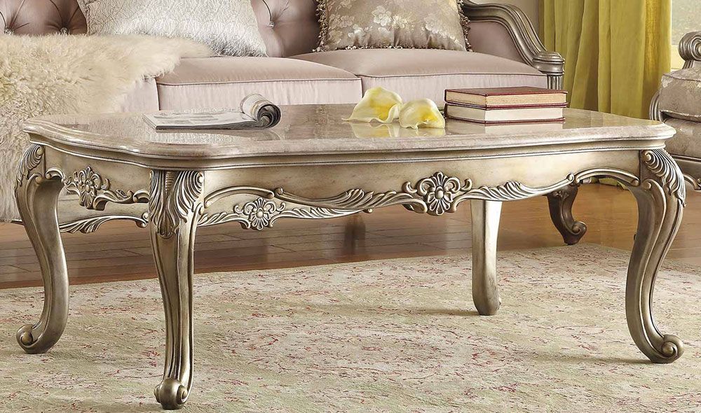 Fiona Classic Marble Top Coffee Table