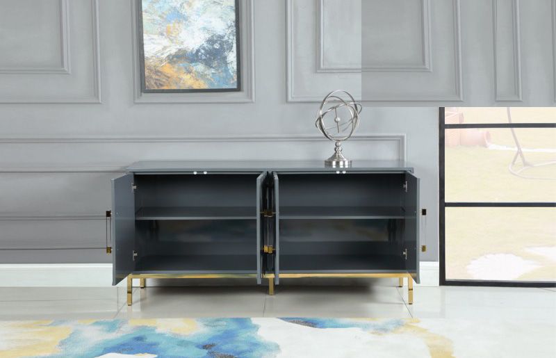 Fitz Grey Buffet Storage